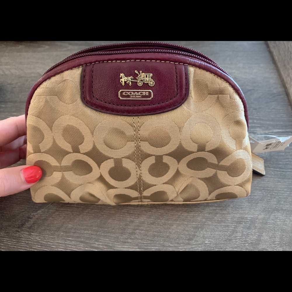 Authentic Coach makeup bag/pouch